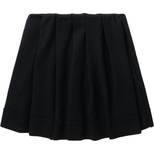 Low Classic minigonna plissettata - nero
