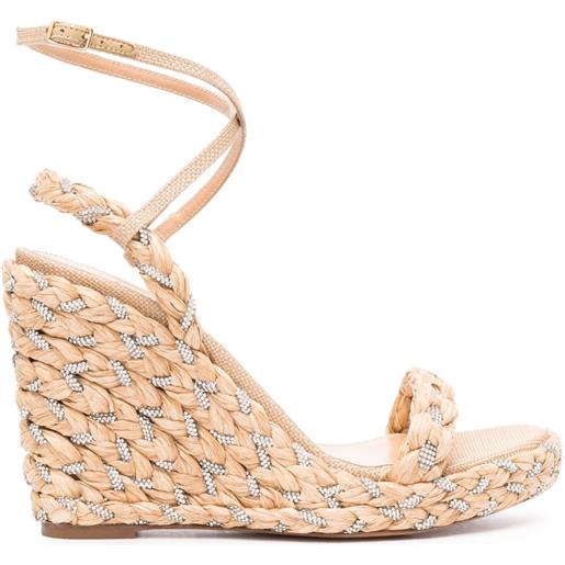 Aquazzura espadrilles costiera con zeppa 120mm - toni neutri