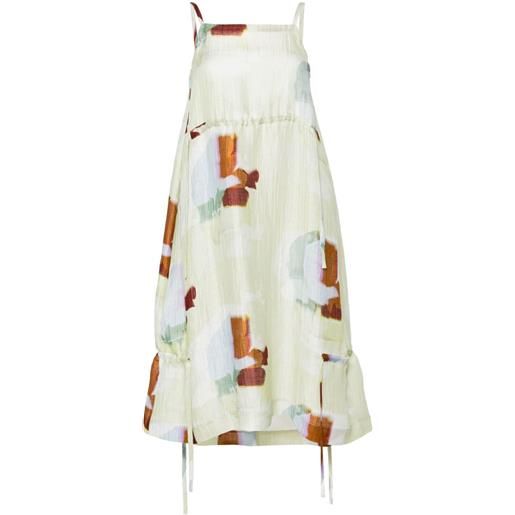 Henrik Vibskov abito pick up midi con stampa astratta - verde