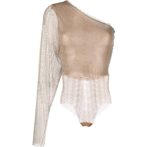 Genny body con maniche a pipistrello - oro