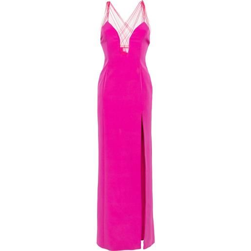 Genny abito lungo smanicato - rosa