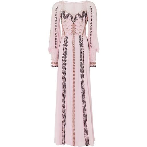 Temperley London abito lungo - rosa