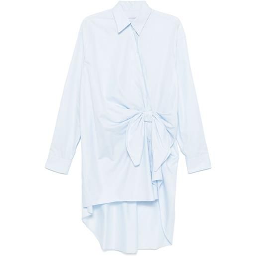 Viktor & Rolf chemisier corto con nodo - blu