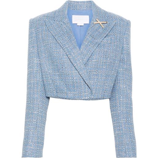 Genny giacca crop - blu