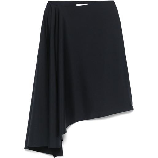 Alexander McQueen gonna midi asimmetrica - blu