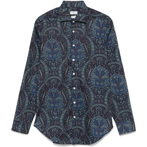 ETRO camicia con stampa paisley - blu