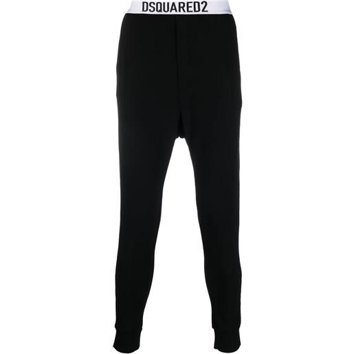 DSQUARED2 leggings con logo - nero