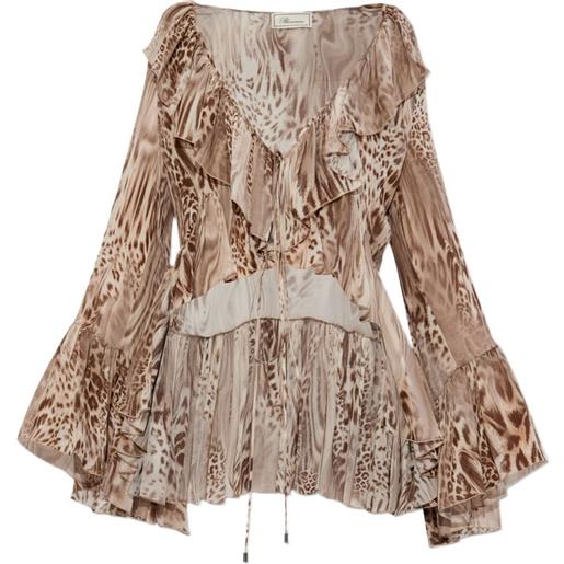 Blumarine blusa con stampa - toni neutri