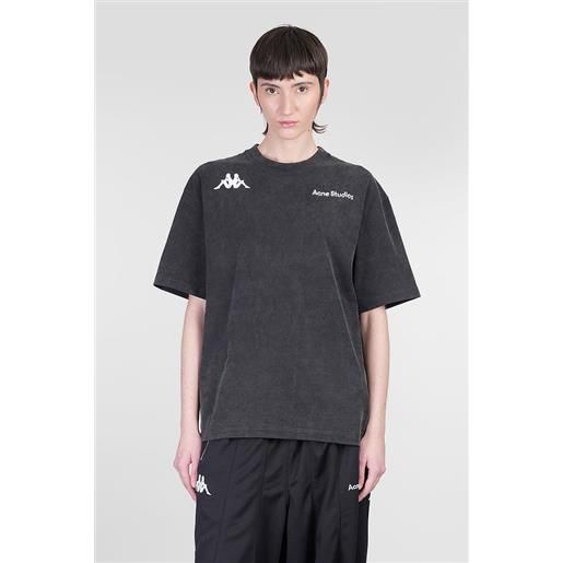Acne Studios X KAPPA t-shirt in cotone nero
