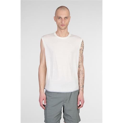 And wander canotta in lana beige