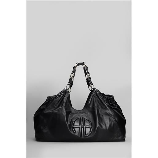 Anine Bing tote kate in pelle nera
