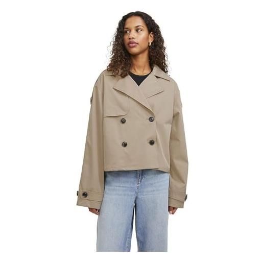 JACK & JONES jjxx jxcarlie otw sn-trench corto, oliva polverosa, xl donna