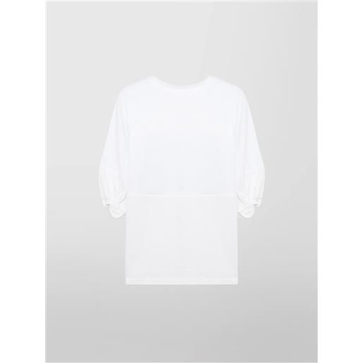 ALPHA STUDIO t-shirt sbuffo in jersey popeline