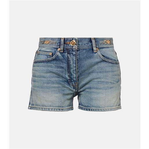 Versace shorts di jeans a vita media