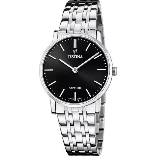 Festina Orologio Uomo Quarzo Con Cinturino In Pelle – Modello F16984-4 – Elegante E Sportivo