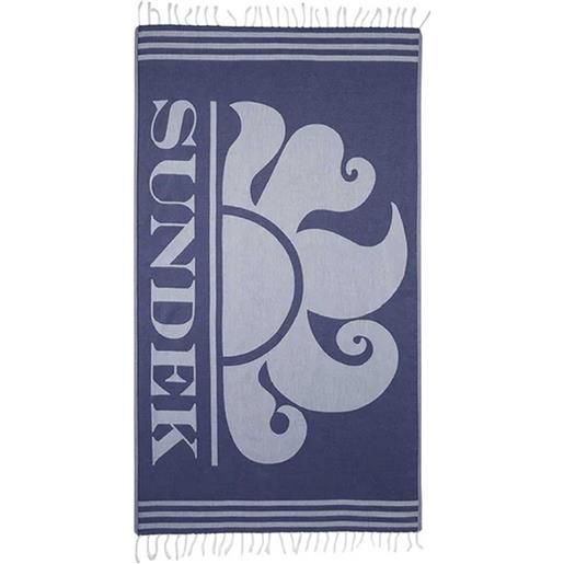 SUNDEK telo mare con frange e logo
