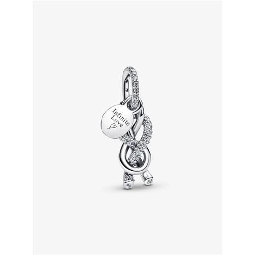Pandora charm pendente nodo infinito e pavé donna Pandora