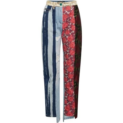 Dolce & gabbana embroidered denim pants