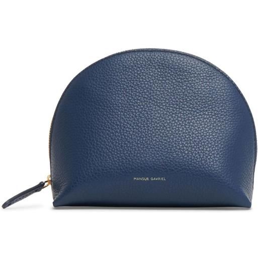 Mansur Gavriel trousse make up bellezza piccola - blu