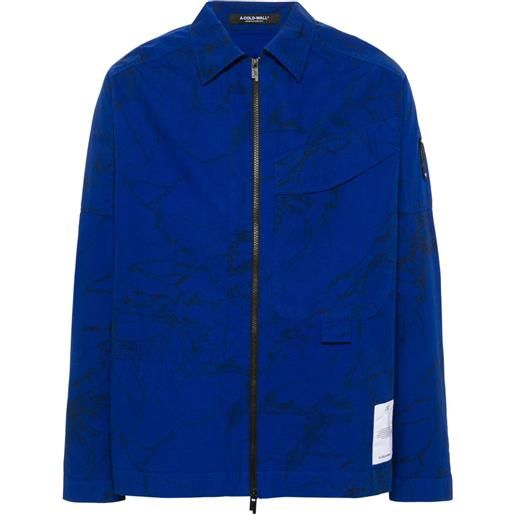 A-COLD-WALL* giacca-camicia con ricamo - blu