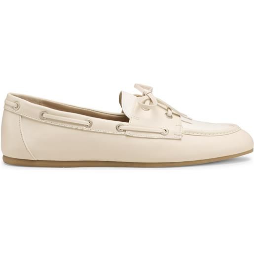 Stuart Weitzman tinsley moccasin linen/cream