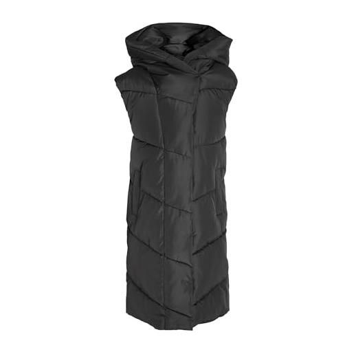 Noisy may nmtally l/s long vest noos - gilet trapuntato, da donna, nero, s, nero, s