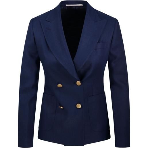 Tagliatore blazer in lino - blu