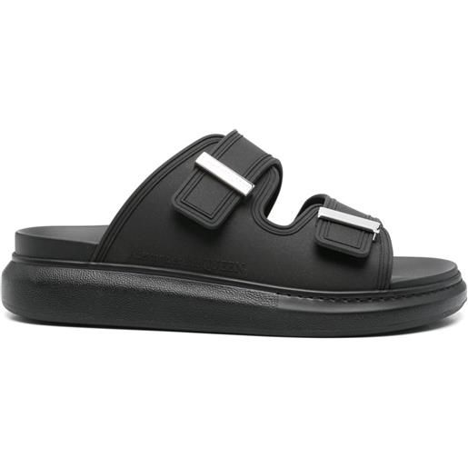 Alexander McQueen sandali slides hybrid - nero