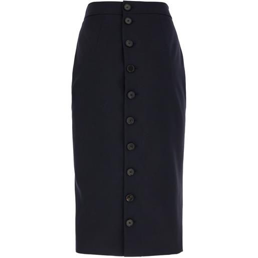 Alexander McQueen gonna a matita - blu