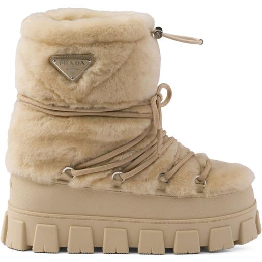 Prada stivali da sci après - toni neutri