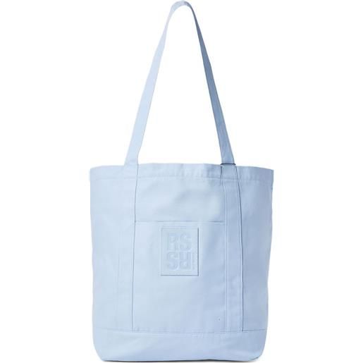 Raf Simons borsa tote in cotone - blu