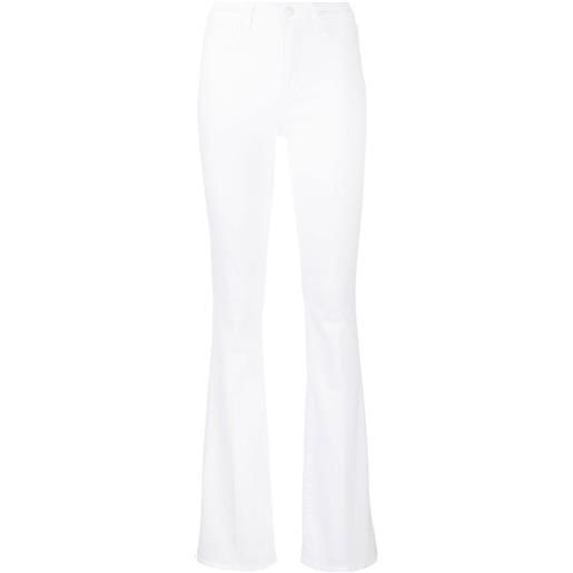 L'Agence jeans svasati a vita alta - bianco