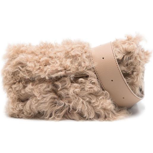 Alexander McQueen borsa a tracolla t-bar - toni neutri