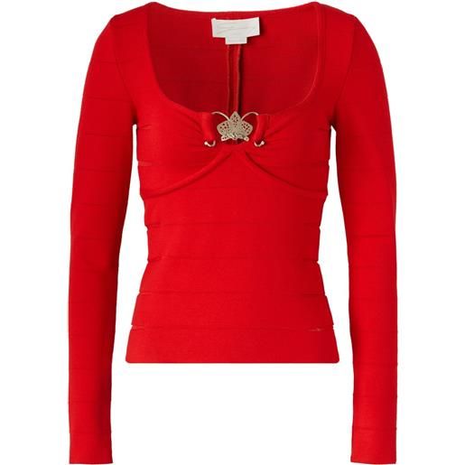 Genny top con dettaglio - rosso