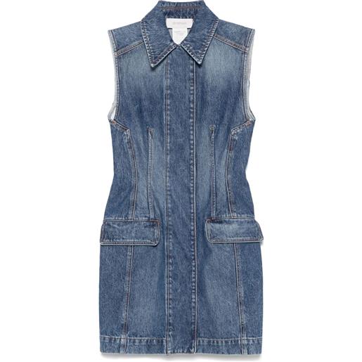 Sportmax abito corto carabo - blu
