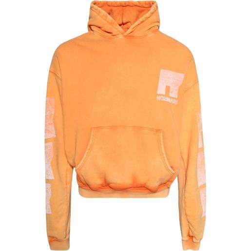 RRR123 felpa heritage con cappuccio - arancione