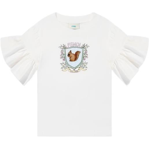 Fendi Kids t-shirt con stampa - bianco
