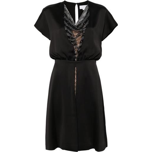 Genny abito corto con strass - nero