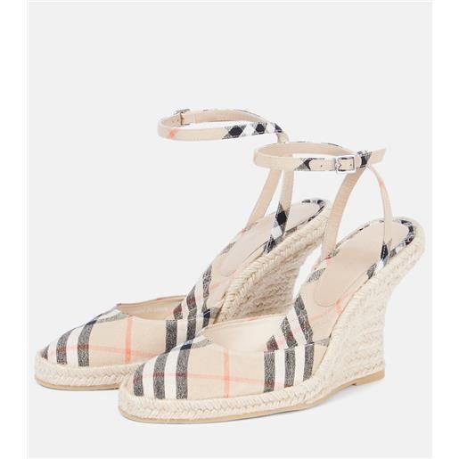 Burberry espadrillas con zeppa lf mews 90