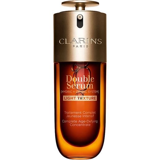 Clarins double serum hydric+lipidic system light texture 50 ml anti-età nutriente idratante rigenerante siero