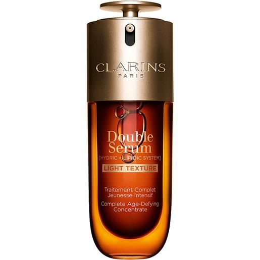 Clarins double serum hydric+lipidic system light texture 75 ml anti-età nutriente idratante rigenerante siero