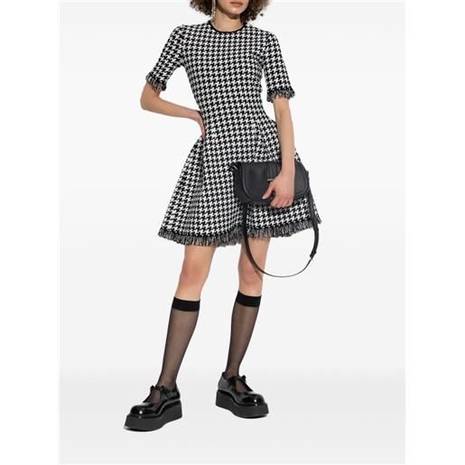 Alexander McQueen abito con motivo pied-de-poule - nero