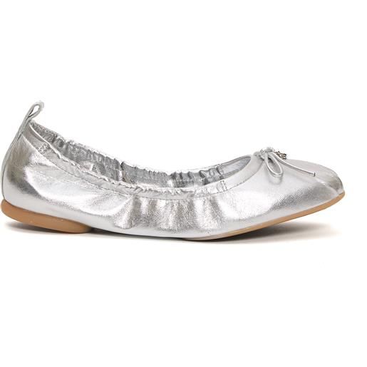 HOGAN ballerina pelle argento