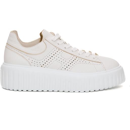 HOGAN h stripes pelle martellata h forata