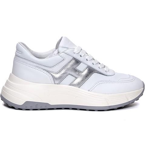 HOGAN hi fi h argento pelle bianco