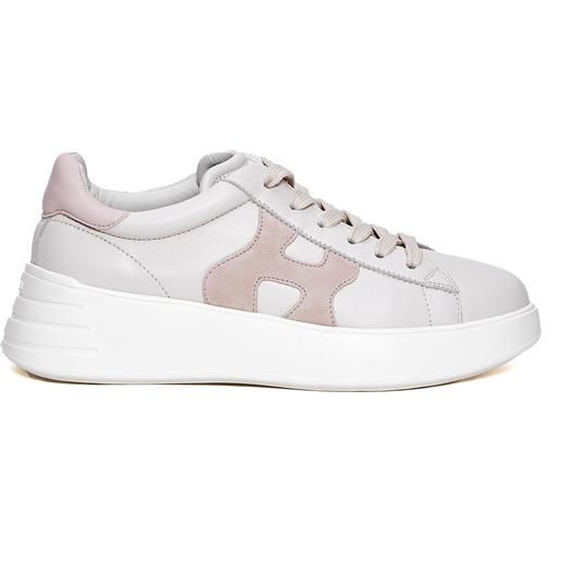 HOGAN rebel pelle bianco h rosa