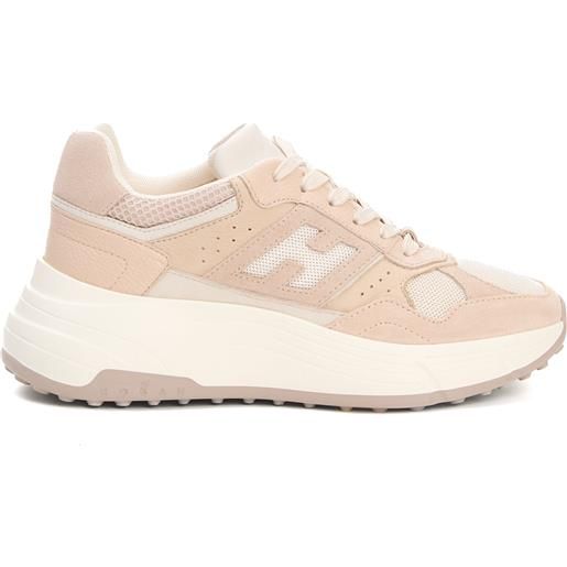 HOGAN hi fi bimateriale camoscio beige