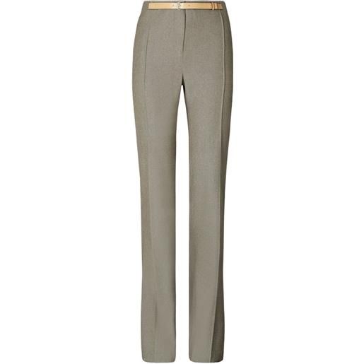 Tory Burch pantaloni sartoriali a vita alta - grigio