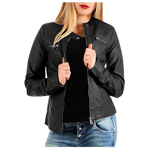 ONLY faux leather jacket onlbandit faux leather jacket black 34 black 3 34