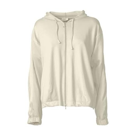 DEHA - felpa banded jacket in cotone, crema (l)